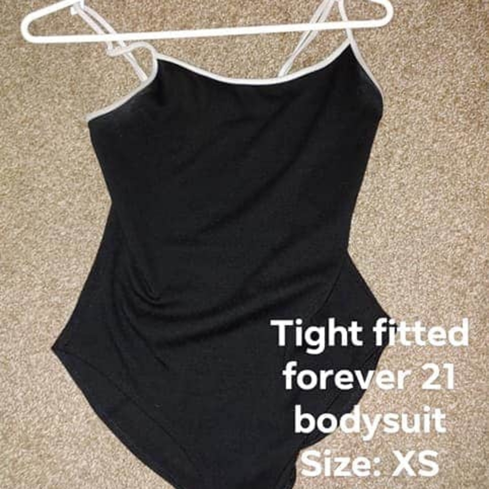 Tight fitted black forever 21 body suit size XS